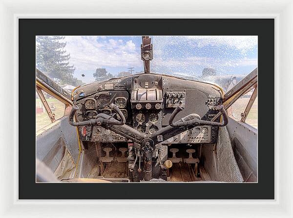 Aviation Cockpit Control Center 7 - Framed Print