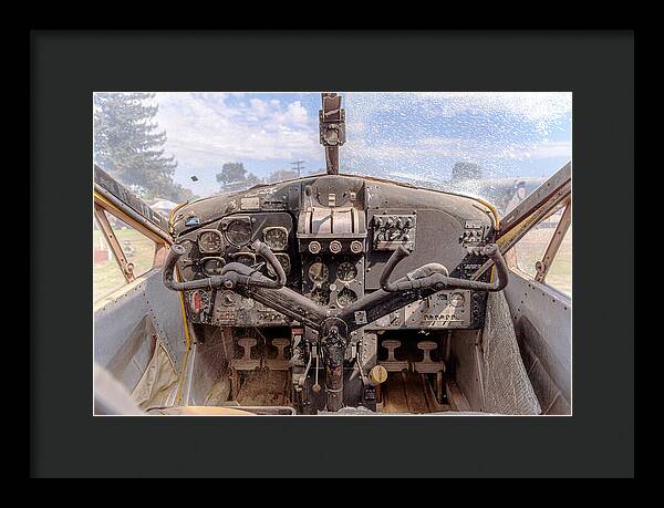 Aviation Cockpit Control Center 7 - Framed Print