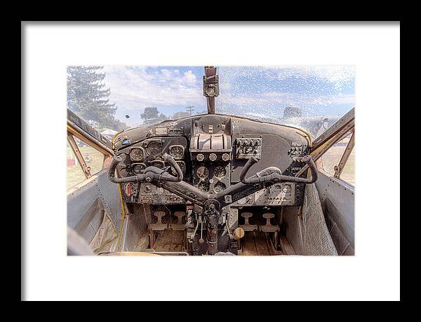 Aviation Cockpit Control Center 7 - Framed Print