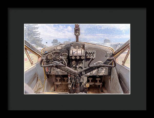 Aviation Cockpit Control Center 7 - Framed Print