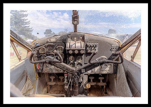Aviation Cockpit Control Center 7 - Framed Print