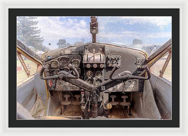 Aviation Cockpit Control Center 7 - Framed Print