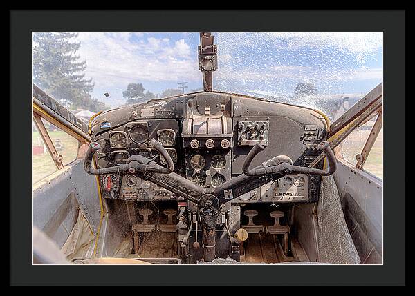Aviation Cockpit Control Center 7 - Framed Print