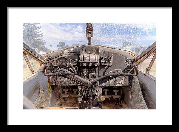 Aviation Cockpit Control Center 7 - Framed Print