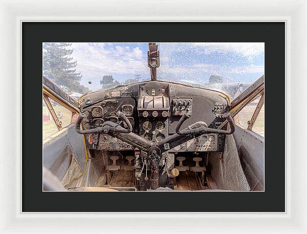 Aviation Cockpit Control Center 7 - Framed Print