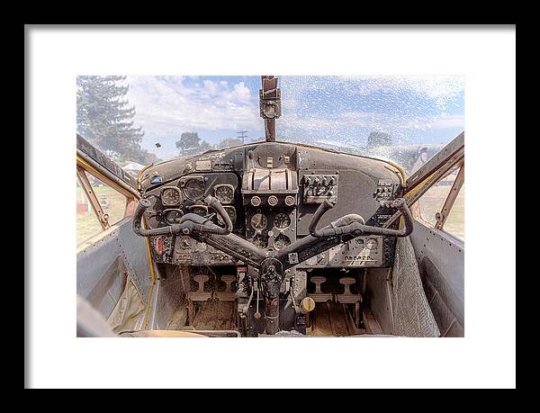 Aviation Cockpit Control Center 7 - Framed Print