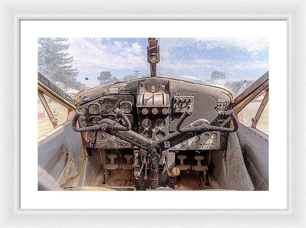 Aviation Cockpit Control Center 7 - Framed Print