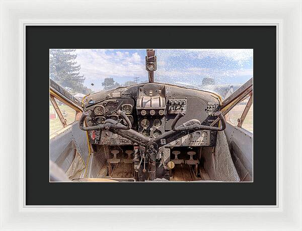 Aviation Cockpit Control Center 7 - Framed Print