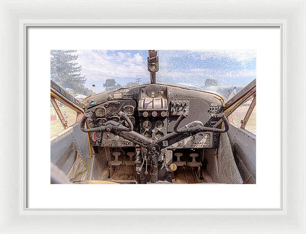 Aviation Cockpit Control Center 7 - Framed Print