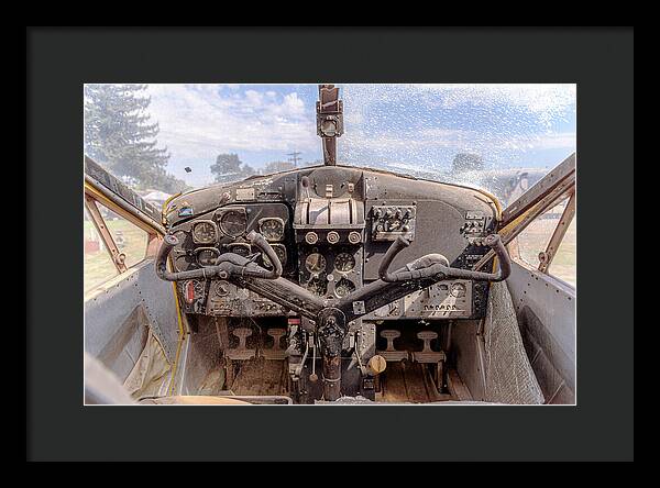 Aviation Cockpit Control Center 7 - Framed Print