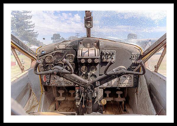 Aviation Cockpit Control Center 7 - Framed Print