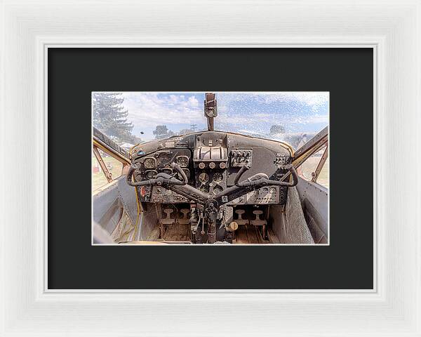 Aviation Cockpit Control Center 7 - Framed Print