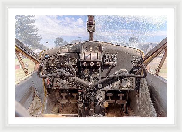 Aviation Cockpit Control Center 7 - Framed Print