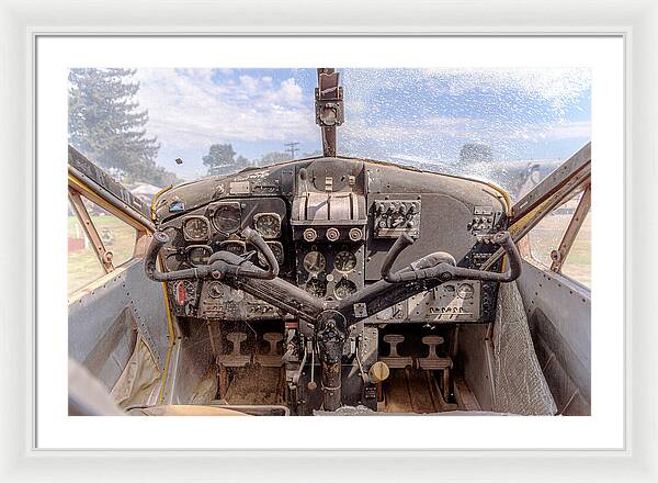 Aviation Cockpit Control Center 7 - Framed Print