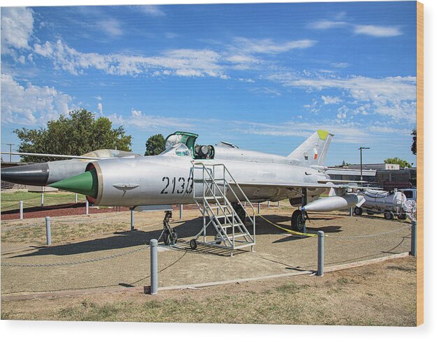 Castle Air Force Base Plane Displayed 7 - Wood Print