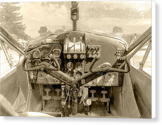 Aviation Cockpit Control Center 9 - Canvas Print