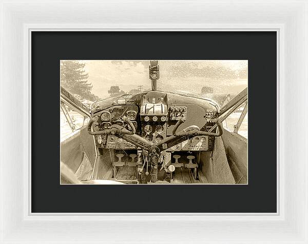Aviation Cockpit Control Center 9 - Framed Print
