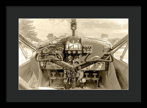 Aviation Cockpit Control Center 9 - Framed Print