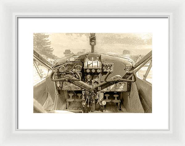 Aviation Cockpit Control Center 9 - Framed Print