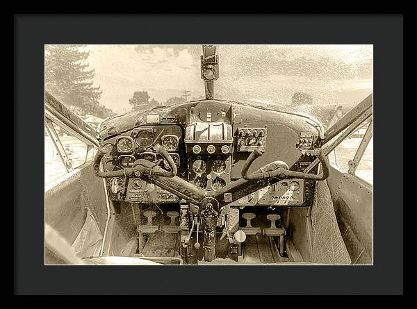Aviation Cockpit Control Center 9 - Framed Print