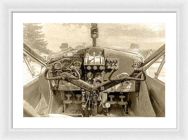 Aviation Cockpit Control Center 9 - Framed Print