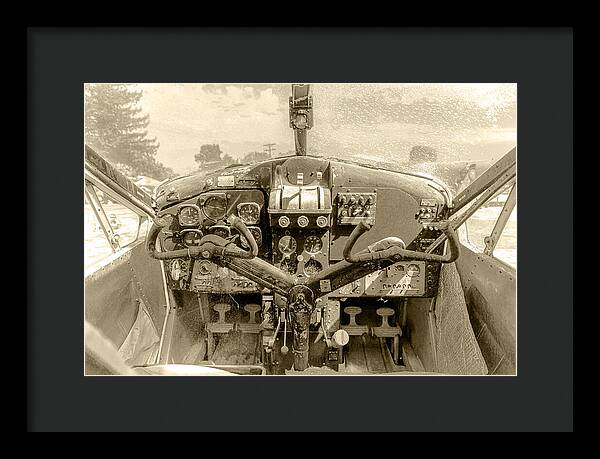 Aviation Cockpit Control Center 9 - Framed Print