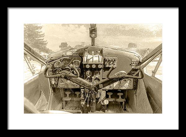 Aviation Cockpit Control Center 9 - Framed Print