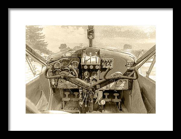 Aviation Cockpit Control Center 9 - Framed Print