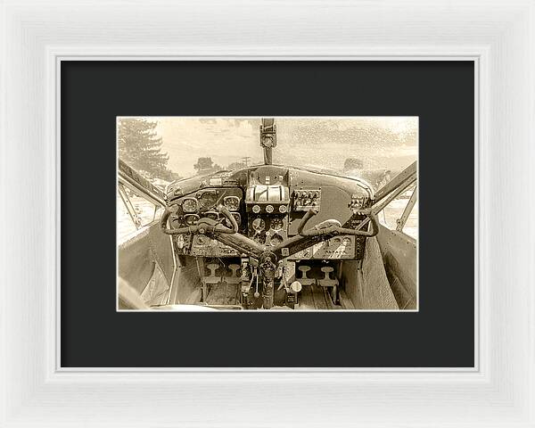 Aviation Cockpit Control Center 9 - Framed Print