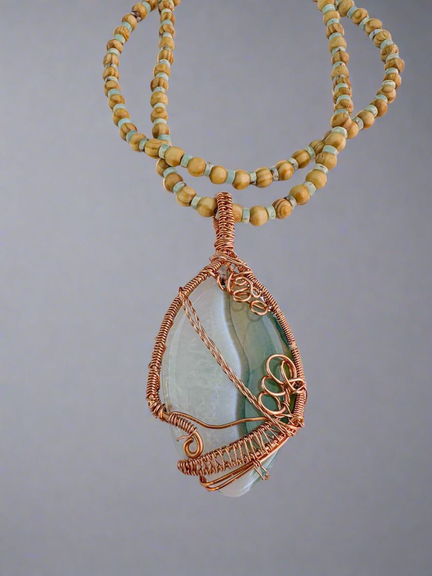 Clear your Mind Amulet - Agate Pendant