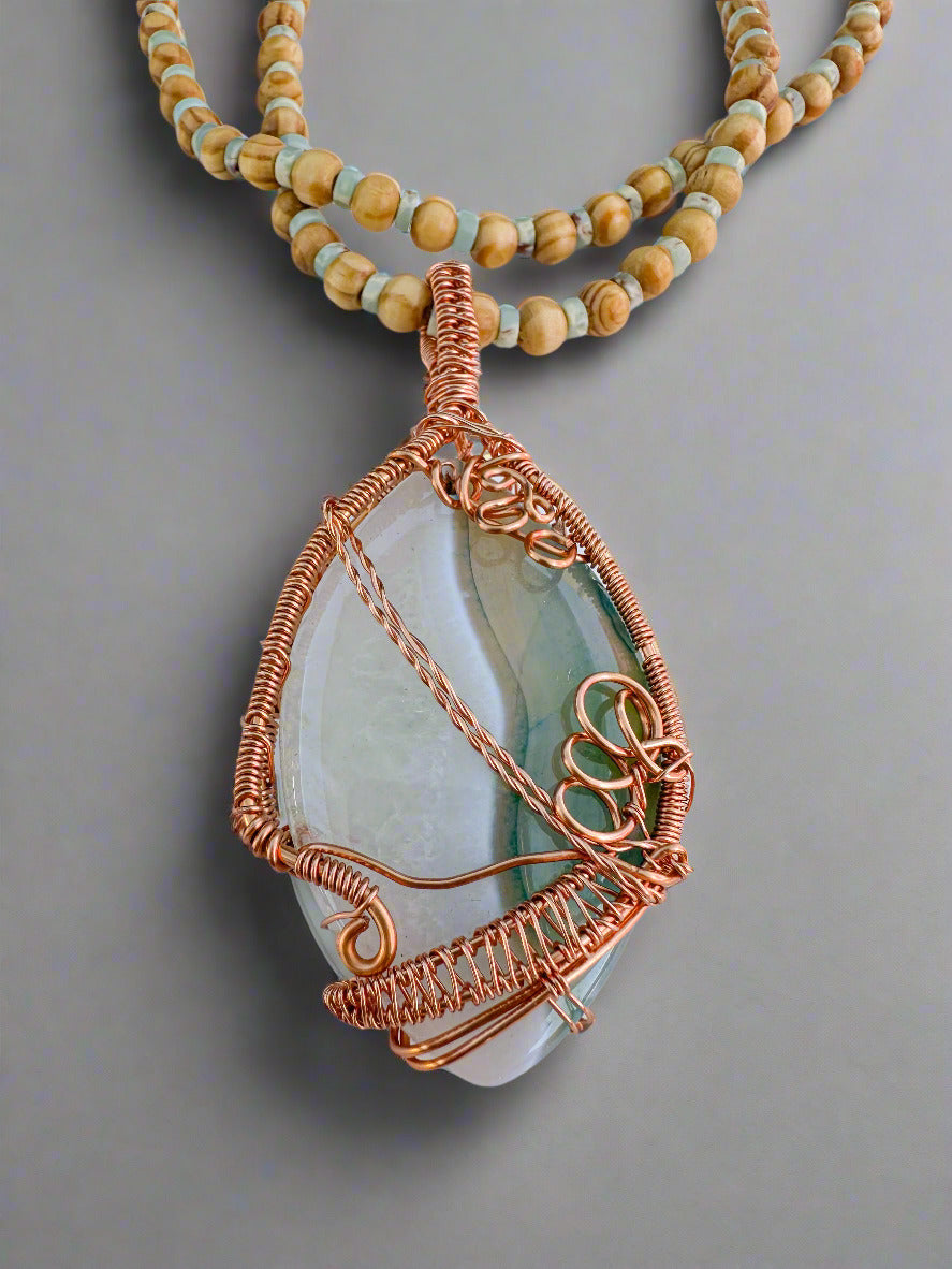 Clear your Mind Amulet - Agate Pendant