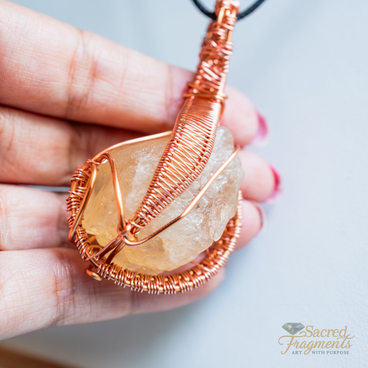 Citrine Golden Sun Pendant