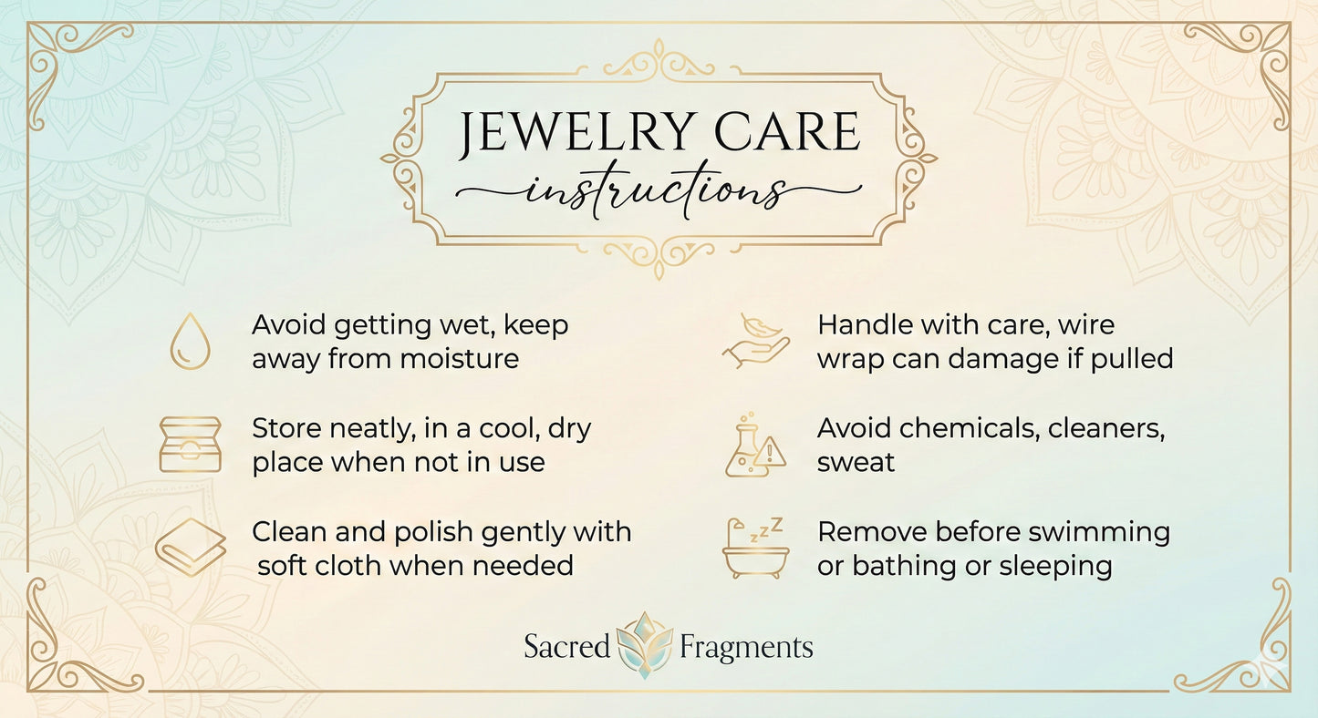 Spirals of Protection Quartz Stone Wrapped in Copper