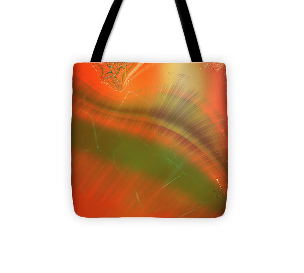 Abstract Oranges and Greens - Tote Bag