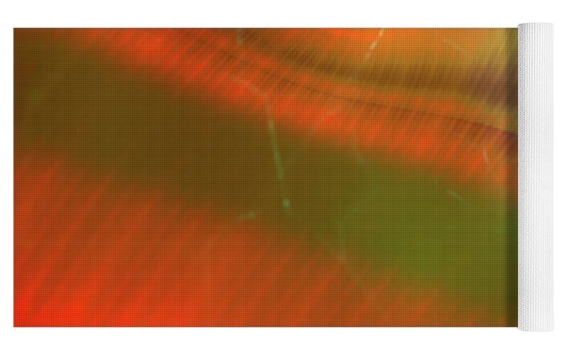 Abstract Oranges and Greens - Yoga Mat