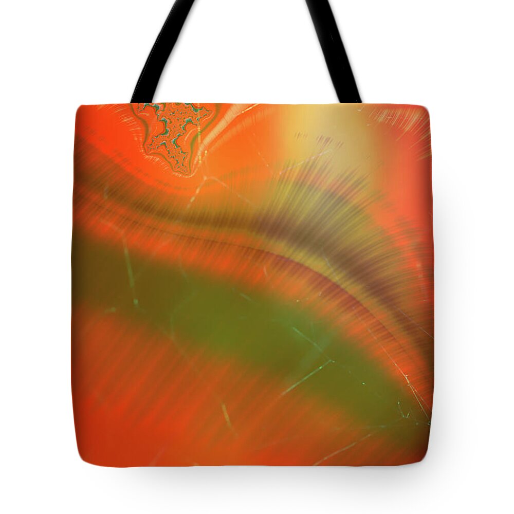 Abstract Oranges and Greens - Tote Bag