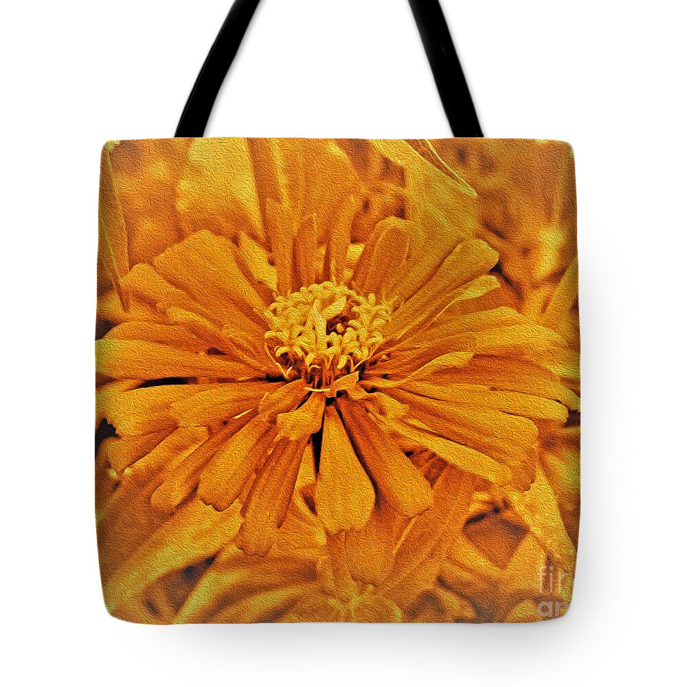 Artistic Image of a Yellow Flower - Tote Bag