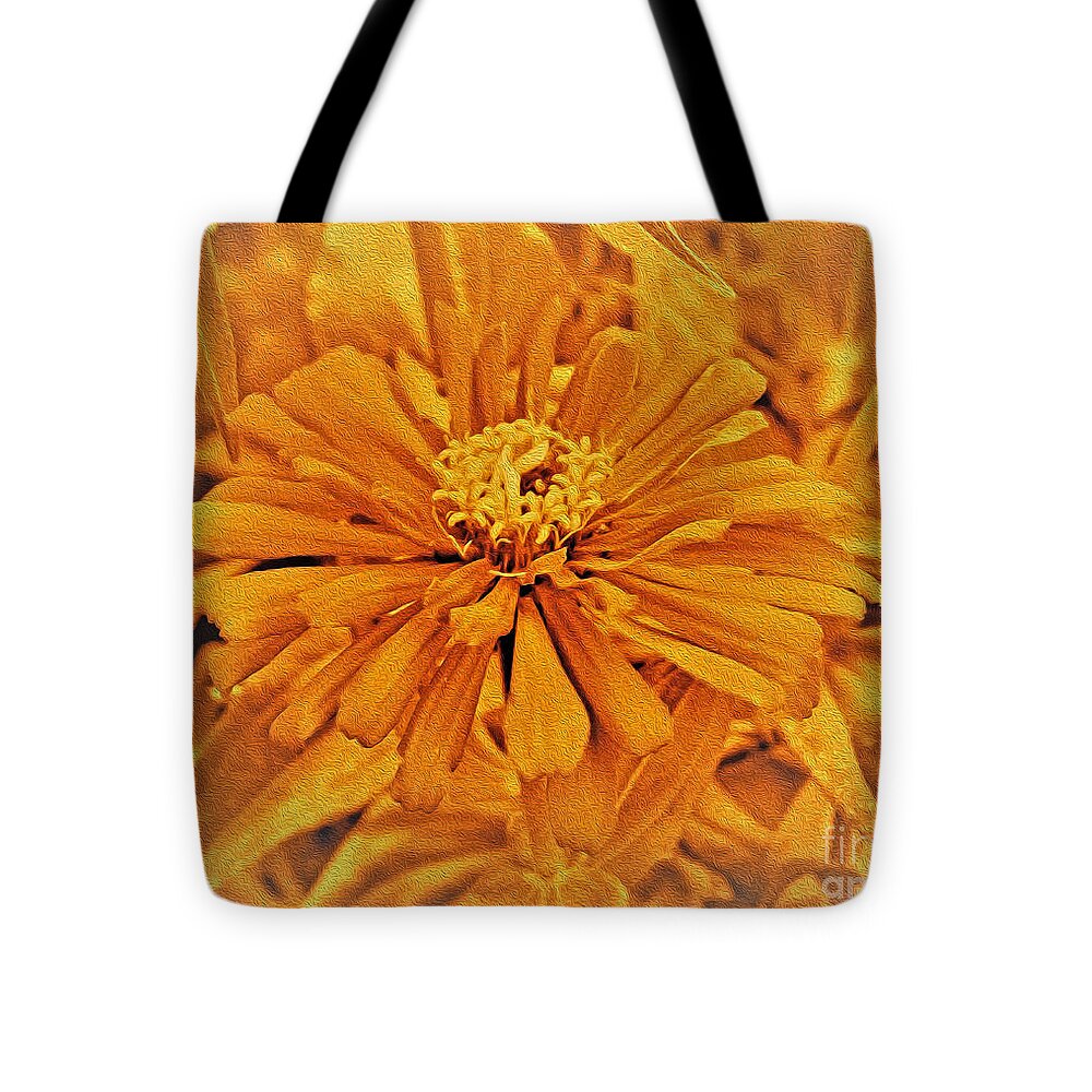 Artistic Image of a Yellow Flower - Tote Bag