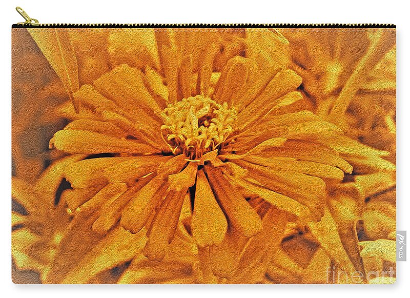 Artistic Image of a Yellow Flower - Zip Pouch