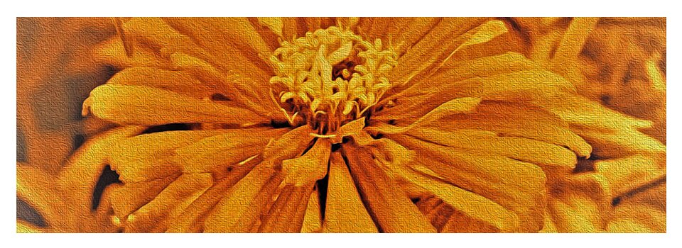 Artistic Image of a Yellow Flower - Yoga Mat