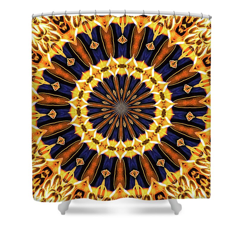 Autumn Colors Vibrance Mandala - Shower Curtain