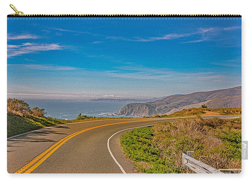 Bay Area Beach Landscape in California - Zip Pouch