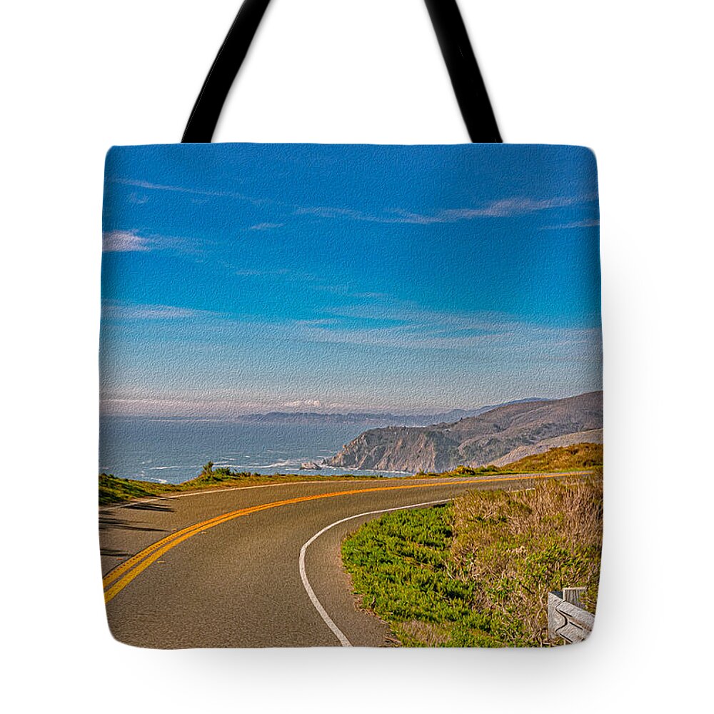 Bay Area Beach Landscape in California - Tote Bag
