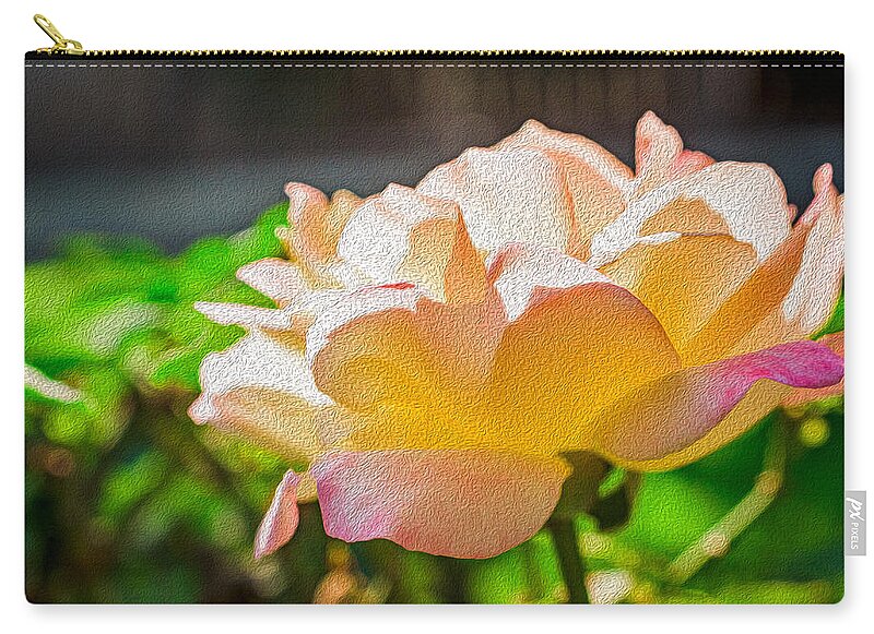 Beautiful Glowing Rose Art - Zip Pouch