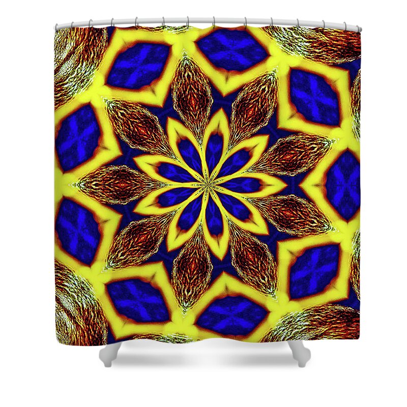 Bee Hive Mandala - Shower Curtain