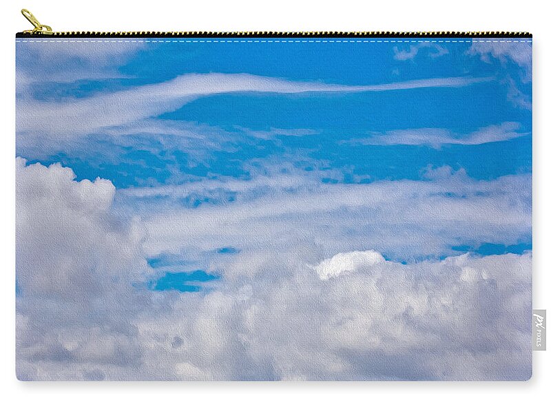Blue Sky and Fluffy Clouds - Zip Pouch