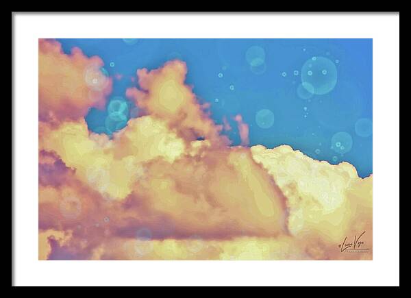 Bubbly Clouds in the Sky - Framed Print