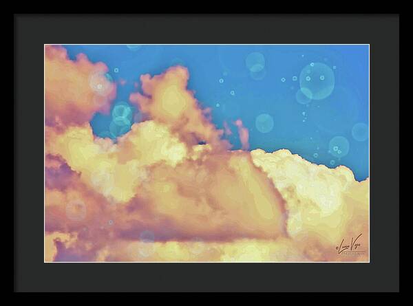 Bubbly Clouds in the Sky - Framed Print