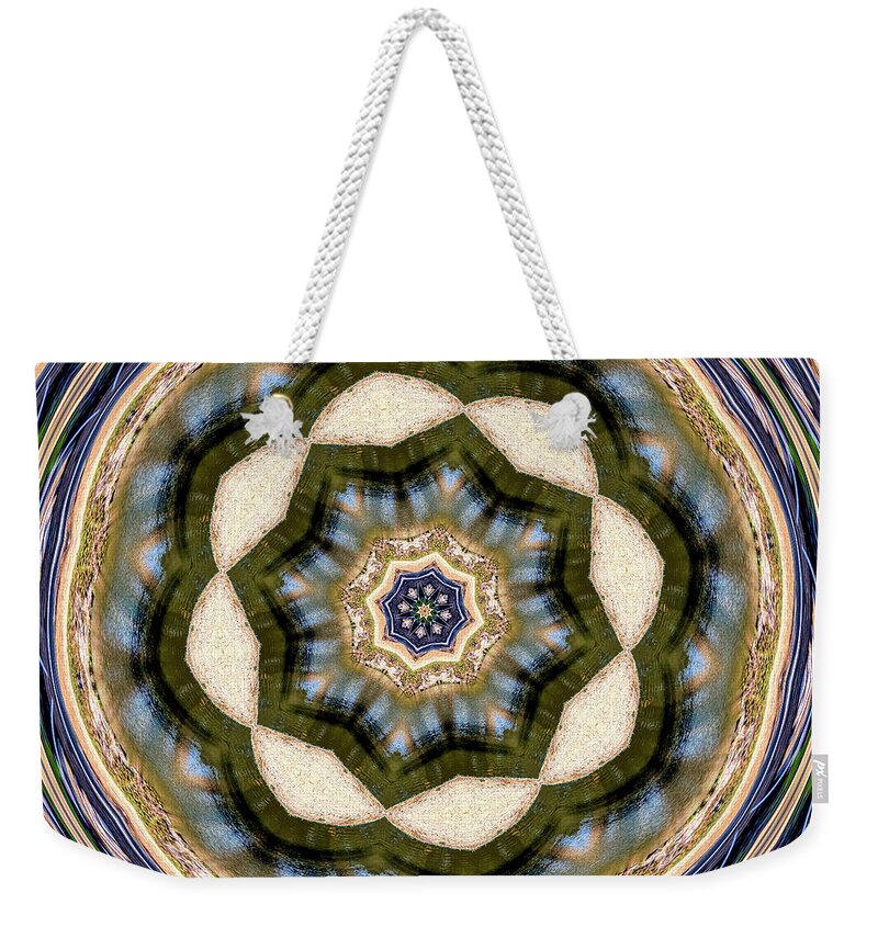 Circles of Light and Flowers Patterns - Weekender Tote Bag