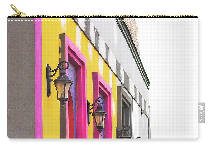 City Lights Abstract Art - Zip Pouch